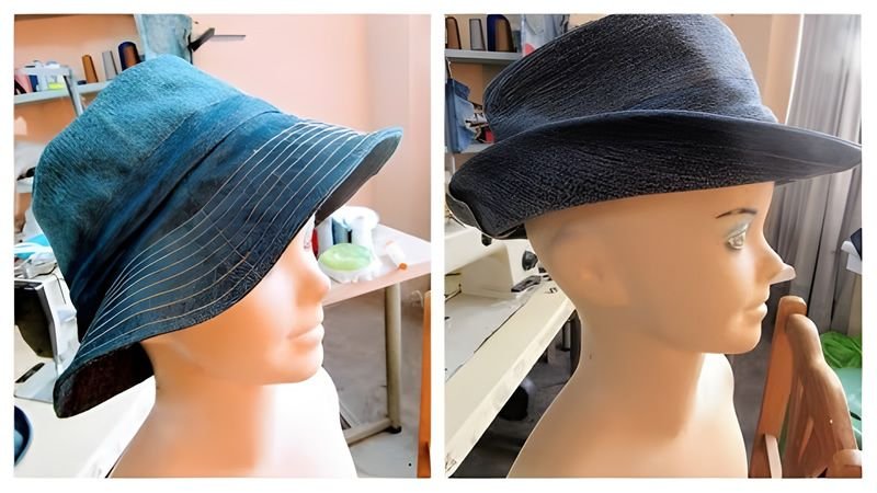 Sombrero reciclado de un jeans