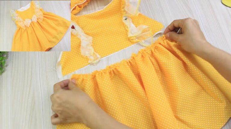 Vestido forrado para niñas