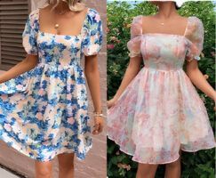 Vestido gitano con manga campesina