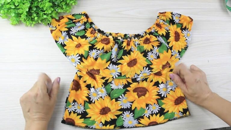Blusa campesina para niña