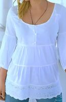 Blusa estilo imperio con botones