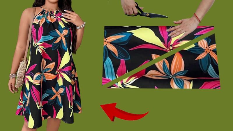 Vestido cuello halter