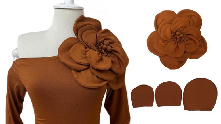 Rosa para decorar tus vestidos y blusas