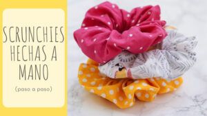 SCRUNCHIES a MANO paso a paso