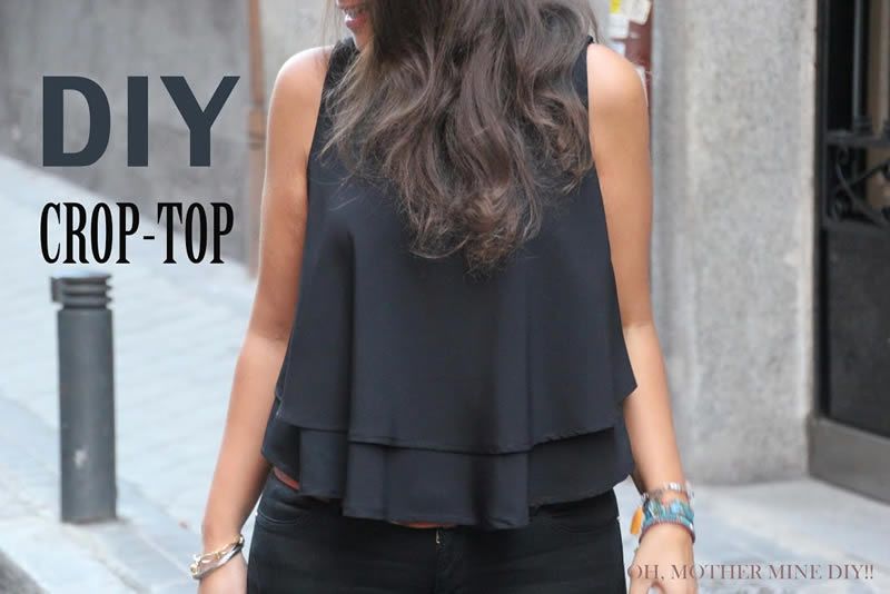 Blusa crop top