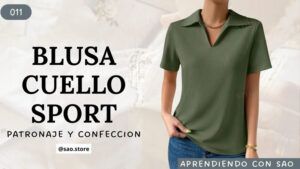 Blusa cuello sport