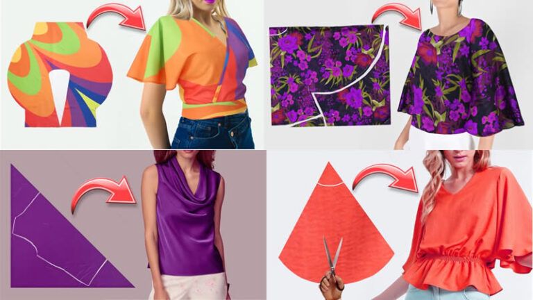 4 hermosos diseños de blusas fáciles