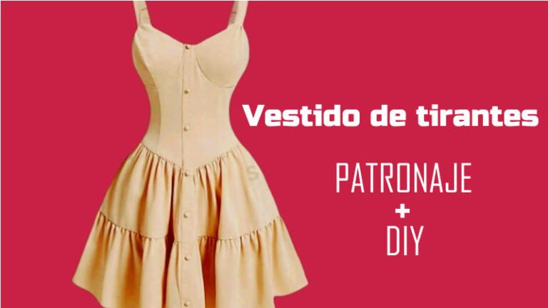 Vestido de tirantes y canesú en forma de V