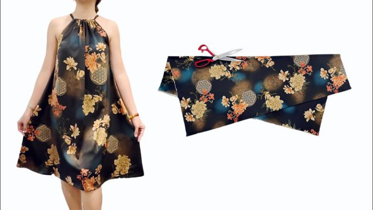 Vestido suelto cuello halter