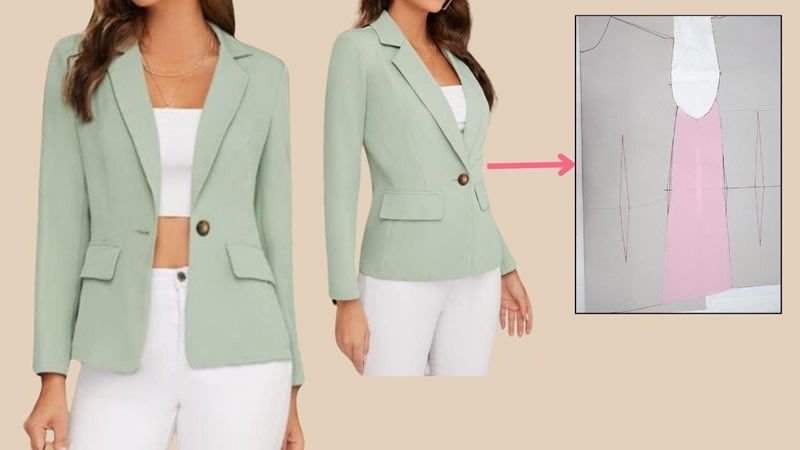  Chaqueta o blazer de mujer patronaje