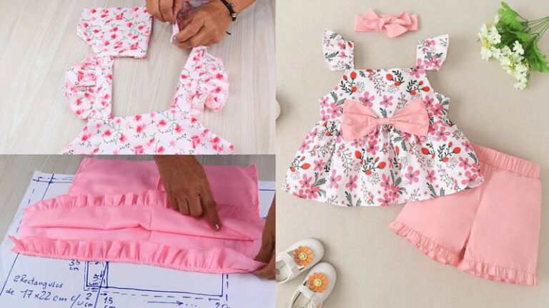 Short con elástico y blusa