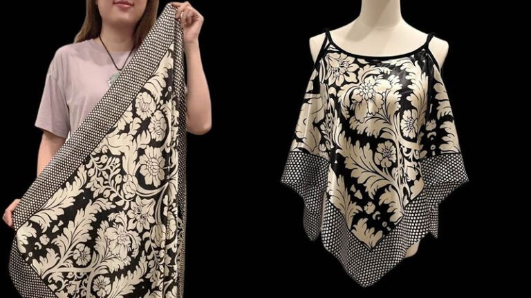 Blusa de tirantes con un pañuelo