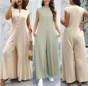 Mono pantalón de punto alta elasticidad