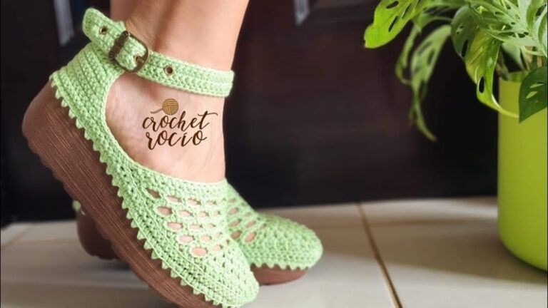 Sandalia a crochet