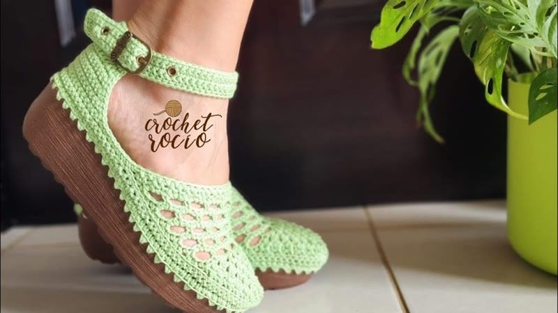 Sandalia a crochet