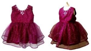 Vestido infantil con falda de tul 