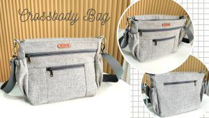 Bolso bandolera cruzado para mujer con bolsillos exteriores