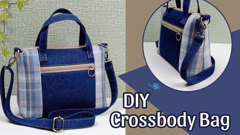 Bolso cruzado DIY/Tutorial y patrón