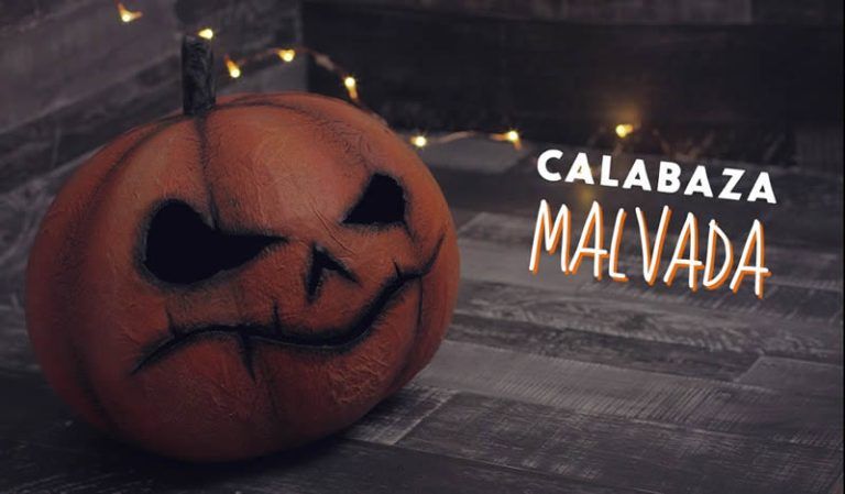 Calabaza de papel para Halloween