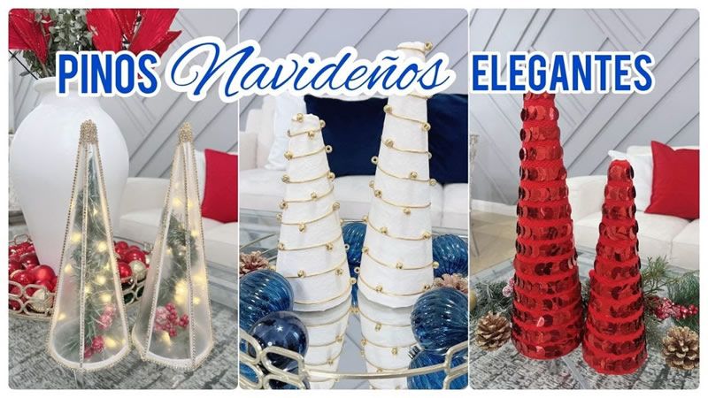 Arboles mini pinos navideños originales y decorativos