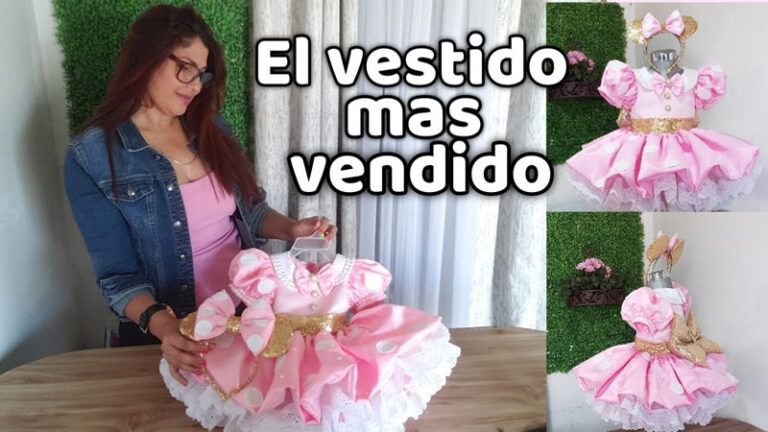 Vestido Minnie Mouse patrón y confección paso a paso
