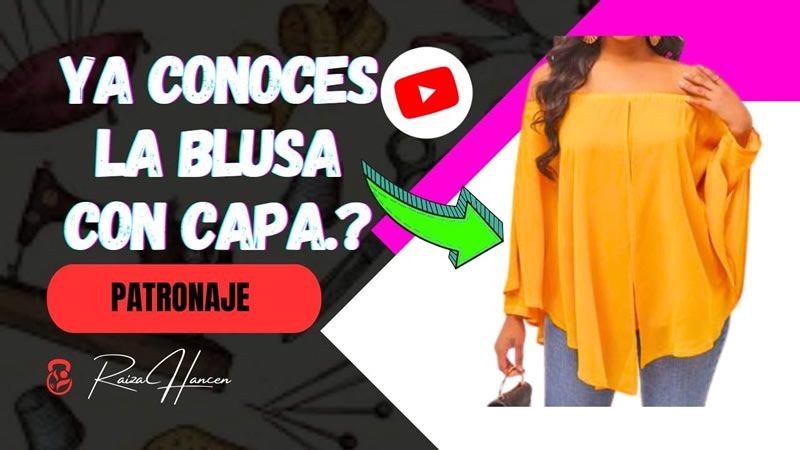 Blusa con capa patronaje