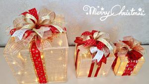 Patrones gratis Cajas De Regalo Navideñas DIY