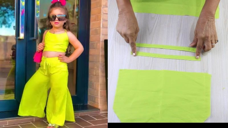 Conjunto para niñas Top y Pantalón