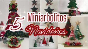 Mini Arbolitos Navideños para decoración