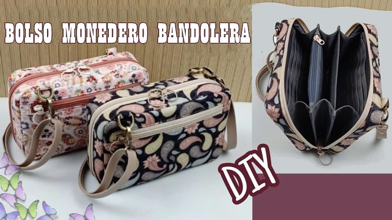 Bolso monedero bandolera DIY