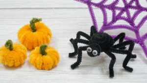 Ideas de decoración de Halloween con limpiapipas DIY