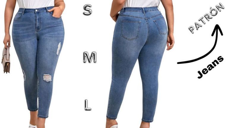 Patrón de pantalón Jeans para Mujer