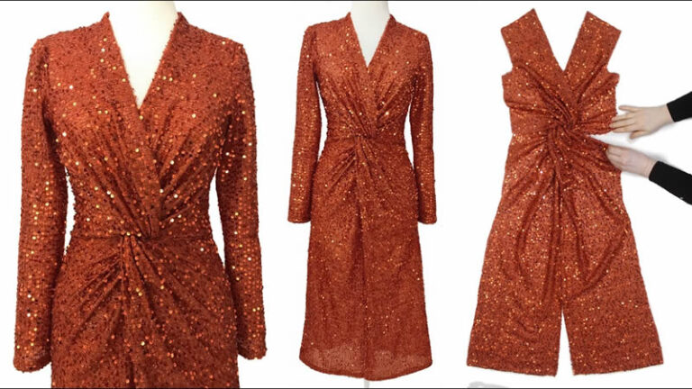 Vestido largo elegante con giro frontal