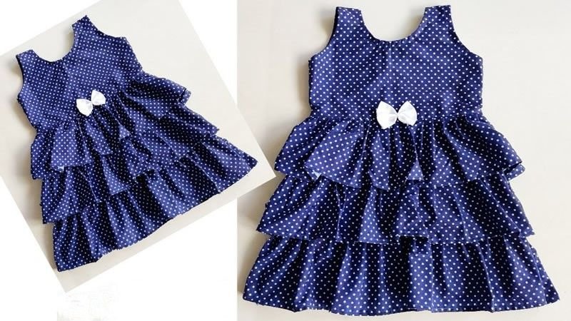 Vestidos infantil con volantes en capas