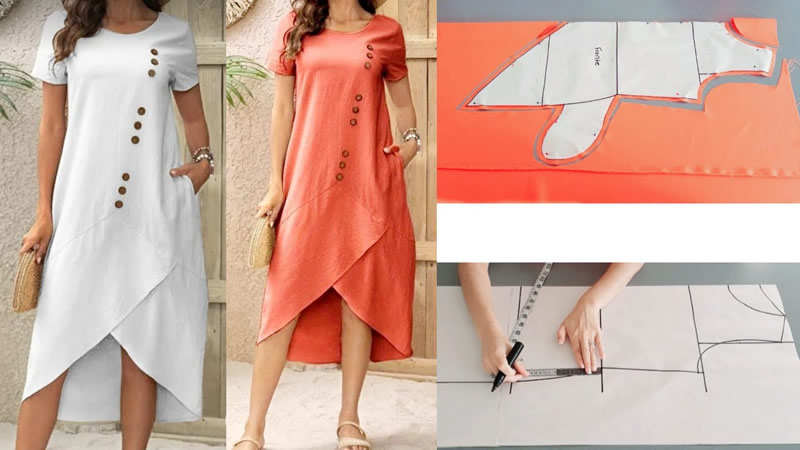 Vestido Básico de Verano patronaje corte y confección