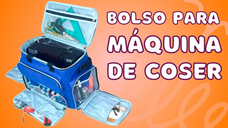 Bolso para maquina de coser con patrones