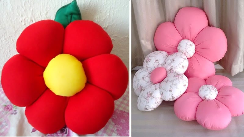 El cojín de flores mas fácil del mundo