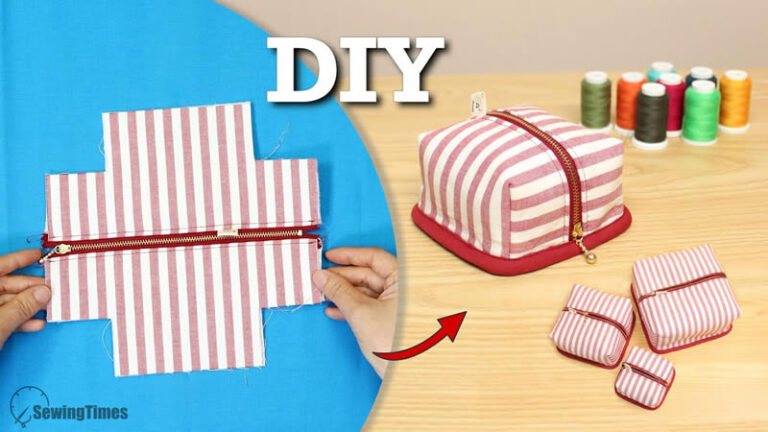 DIY Estuche Cuadrado con Cremallera