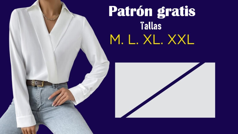 Blusa cruzada elegante con cuello