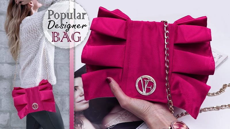 Bolso bandolera elegante de raso