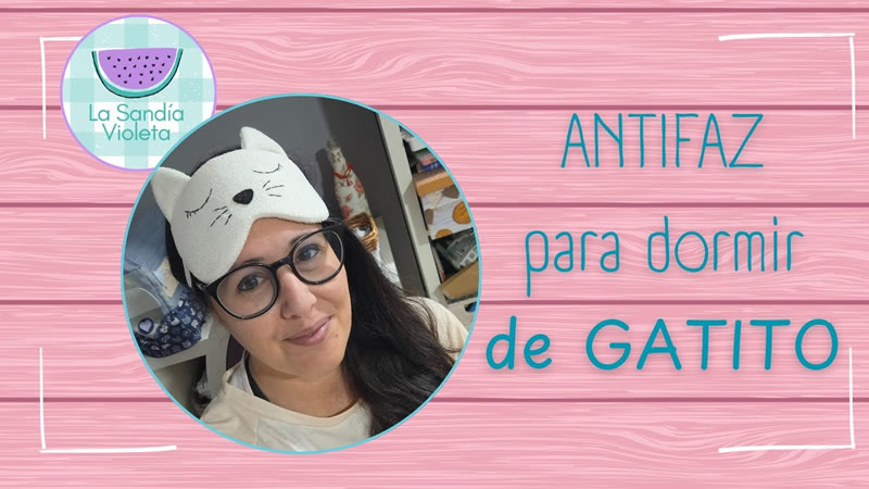 Antifaz de gatito para dormir
