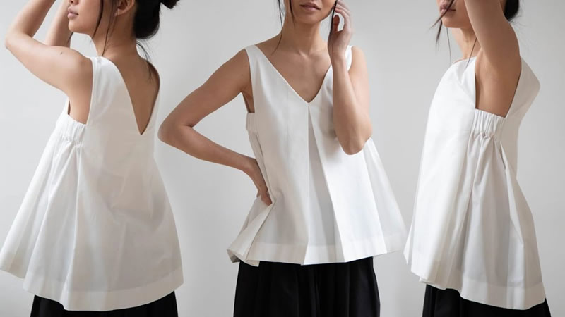 Blusa elegante fácil y rápido de coser