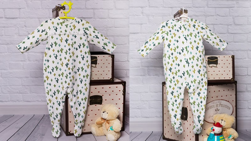 Pijama con pies para bebé unisex