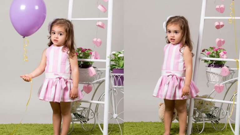 Vestido infantil de talle bajo