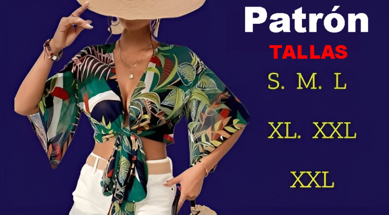 Blusa Kimono con Lazo Frontal