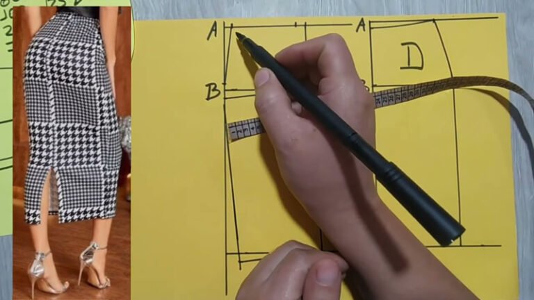 Falda recta entallada para mujer