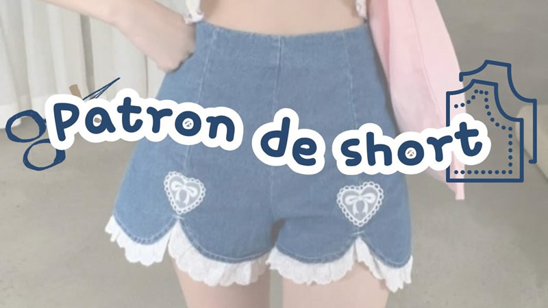 Pantalón short con encaje