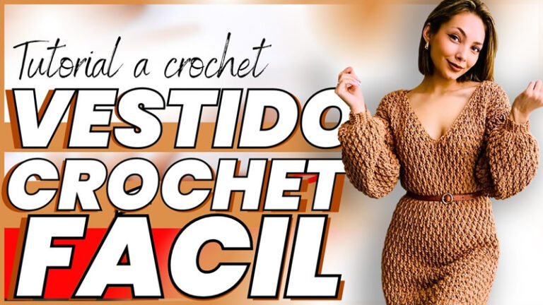 Vestido elegante a crochet