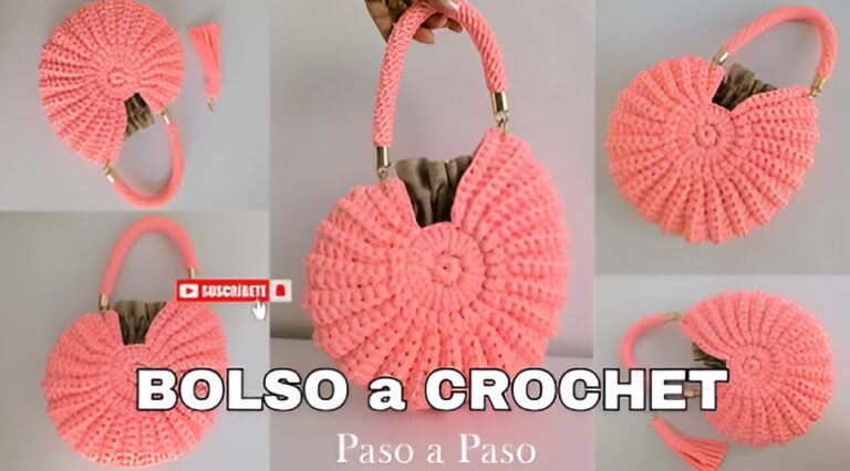 Bolso Elegante Tejido a Crochet Paso a Paso