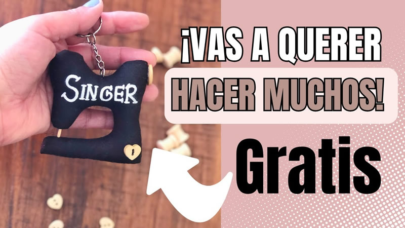 Llavero de Máquina de Coser 